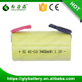 Mejor batería recargable sub c NICD 1.2v 3400mAh